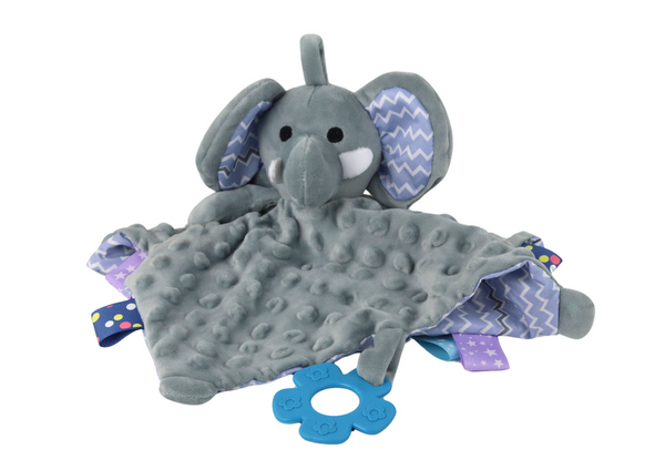 Elephant Plush Cuddly Toy Blanket Tubs Teether Rattle