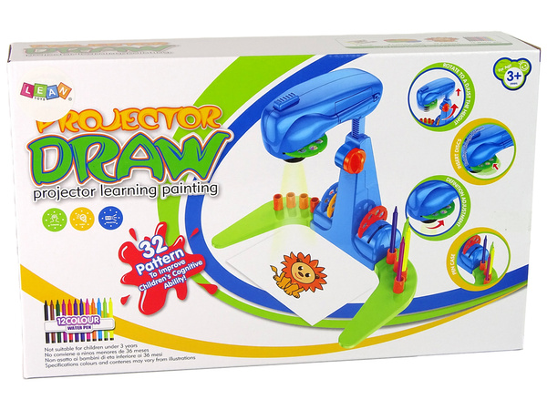 Projektor Zeichnungsschablonen Stifte OHP Tafel Blau