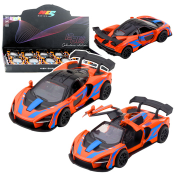 Sportwagen Metal Drive Türen zum Öffnen Orange 1:32