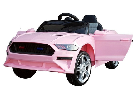 Kinderauto BBH-718A Rosa Ledersitz EVA-Reifen