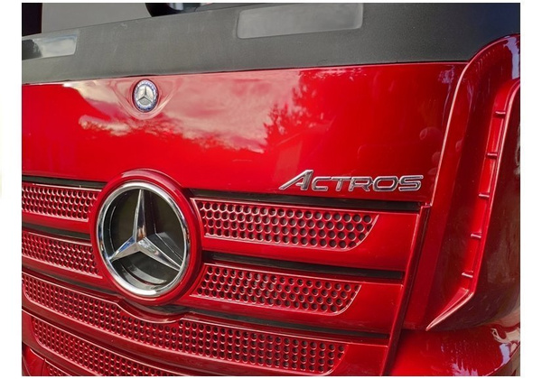 Electric Ride-On Car Mercedes Actros Red Painted MP4