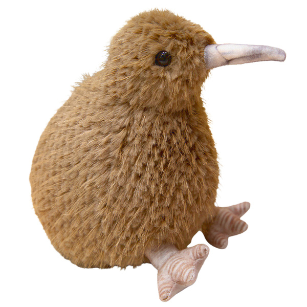 Plüsch-Kiwi-Vogel, Plüsch-Maskottchen, kuschelig, hellbraun, 17 cm