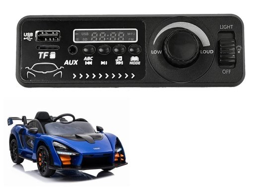 Musikpanel für das McLaren Senna Vehicle