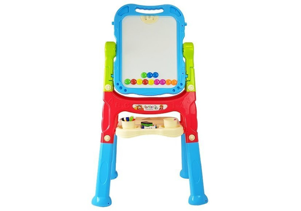 Magnetic Chalk Board Blue Red Accessories