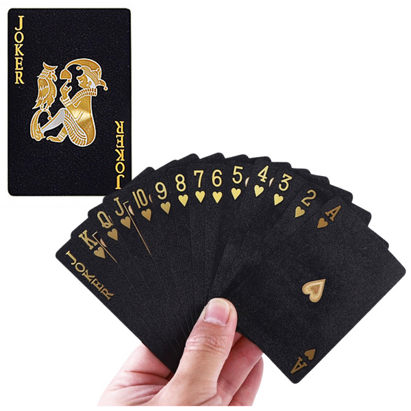 Playing Cards Elegant Dollar Bill Black Deck 54 Cards
