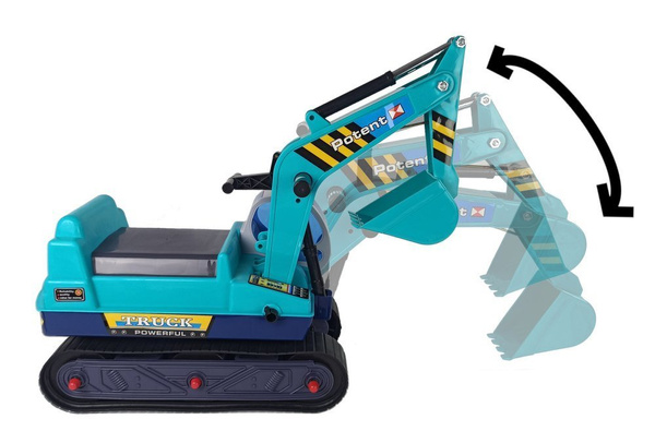 Big Excavator Construction Rider Helm Grün