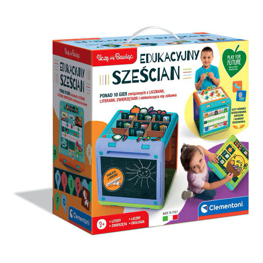 Educational Cube I Learn by Playing Polish Language Clementoni 50695
