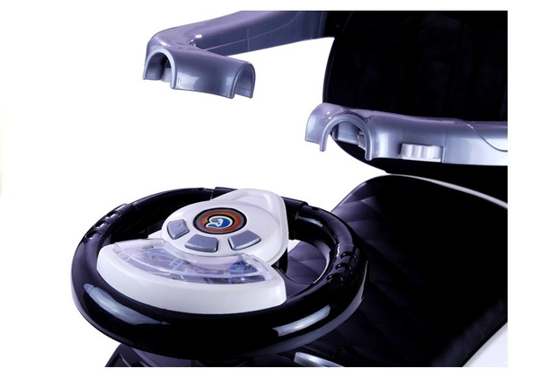 614W Toddlers Ride On Push Along with Parent Handle - White