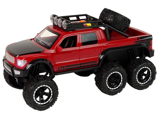 Off-Road Car Friction Drive Big Wheels 1:16 Red