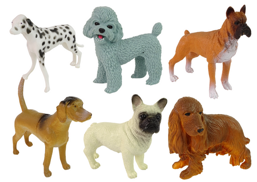 Set mit 6 Hundefiguren Figuren der Hunderasse