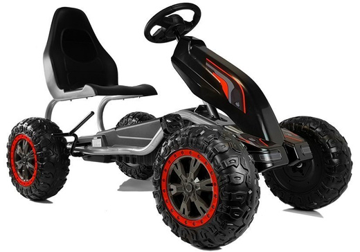 Gokart na Pedały B012 Koła EVA Czarny 