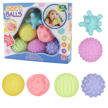 Sensory Balls For Children Educational Soft Colorful 6pcs
