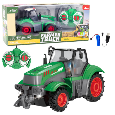Ferngesteuerter RC-Agrartraktor Grün 1:24