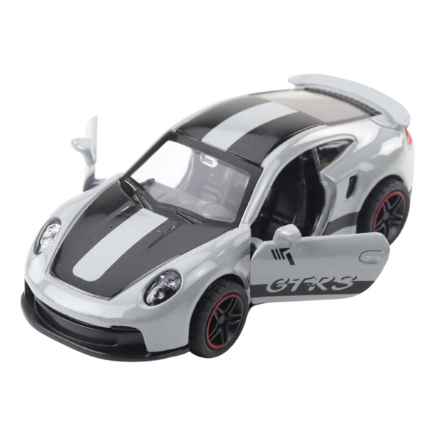 Metal Race Car with Opening Doors, Gray GTRS 1:43