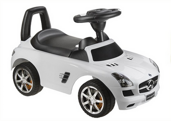 Mercedes-Benz SLS AMG White - Kids Push Along Ride On Car