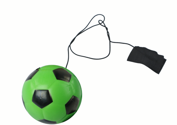 PU Football with Jojo Eraser for Bouncing, 6 cm, Green