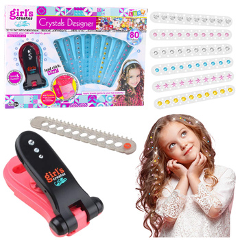 Beauty Set Diamonds Hair Decorating Machine 80 pcs.