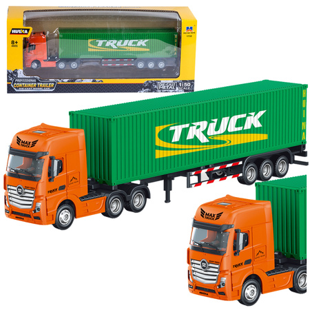 LKW-Auflieger Container Metall Huina Grün 1:50