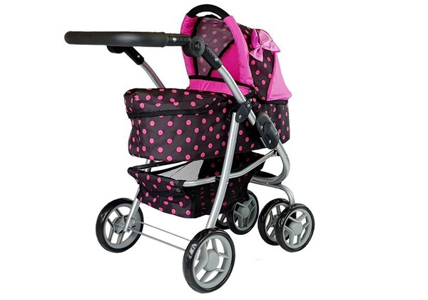 2in1 Stroller with Black and Pink Bag