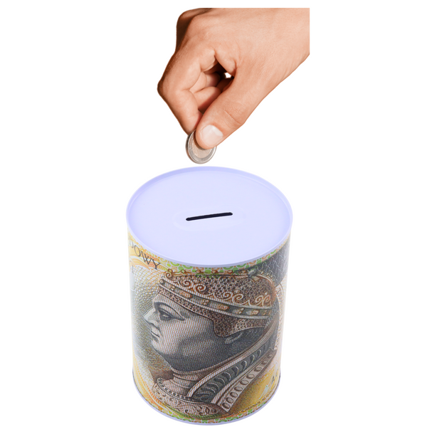 Skarbonka Metalowa Puszka Banknot 200 Złotych 16x12cm