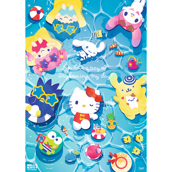 Puzzle - 1000 Premium Plus - Hello Kitty - Letni relaks - Trefl 12067