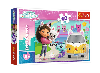 Puzzle – 60 – Gabby und die Katzenabenteuer – Gabby's Dollhouse Film – Trefl 17415