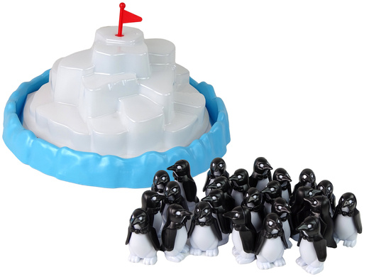 Family game Climbing Penguins on Ice