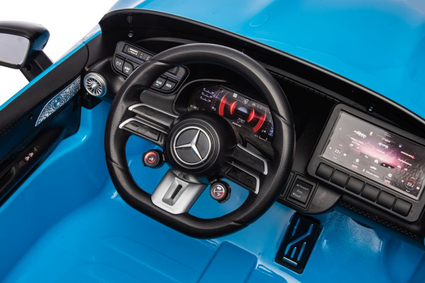 Mercedes AMG SL63 Batterieauto, blau lackiert