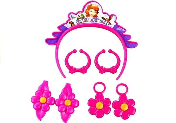 Prinzessin im Koffer-Set – Haartrockner, Ohrringe, Stirnband, Rosa