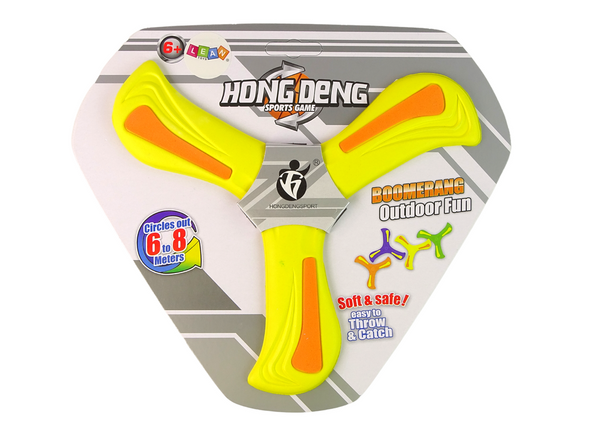 Boomerang Flying Disc Thrower Yellow For Kids
