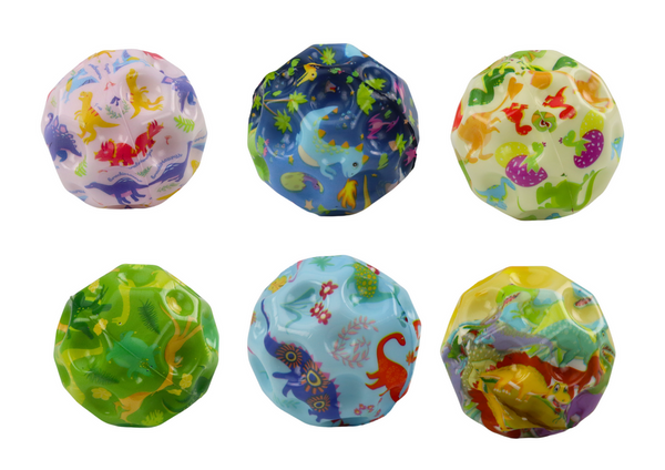 Glowing Ball for Bouncing and Kneading with Stubs Dinosaurs 7cm