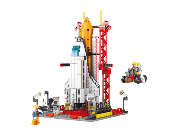 Space Station Construction Blocks Base Ship Space Rocket 521 pcs.
