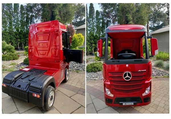 Electric Ride-On Car Mercedes Actros Red Painted MP4