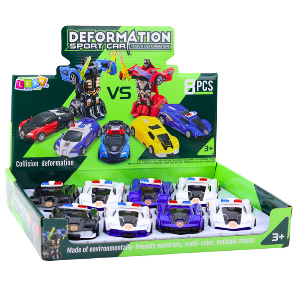 Auto Robot 2in1 Sports Police Car Drive Mix