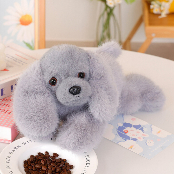 Plush Cocker Spaniel Dog With Weighted Paws Gray 30cm