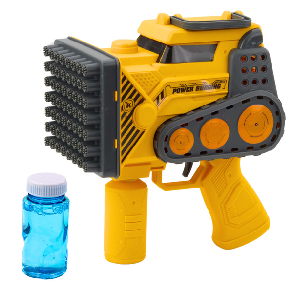 Seifenblasenpistole Konstruktion 56 Löcher Gelbe Flüssigkeit