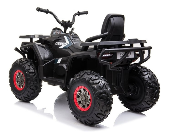 Elektro Quad XMX607 Schwarz Ledersitz EVA-Reifen LED Frontscheinwerfer 2x45W