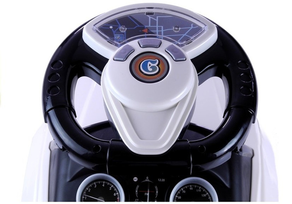 Rutschauto 613W Weiß Fahrzeug für Kinder Sound- und Lichteffekte Baby