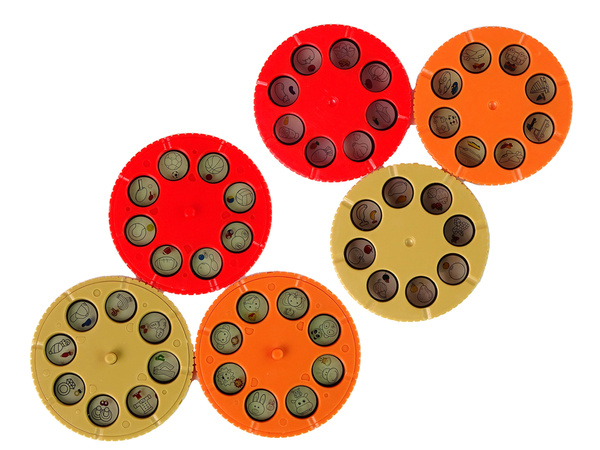 Projektortafel im Aktenkoffer Blau Bilder