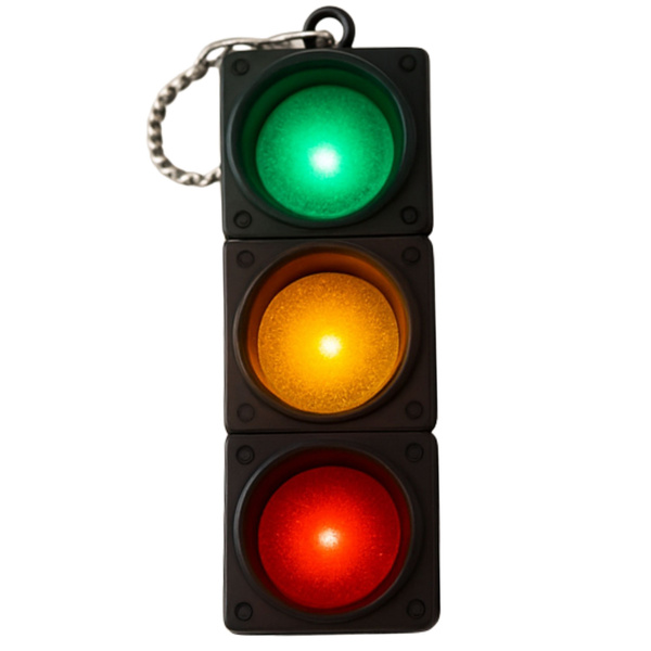 Blinkende Ampel-Schlüsselanhänger