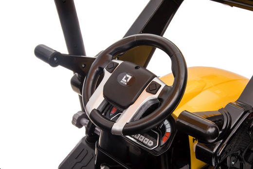 Battery-operated tractor with trailer Hercules Yellow 24V