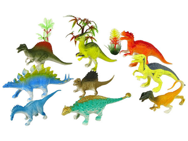 Set Dinosaurier-Figuren 9-teilig bunt