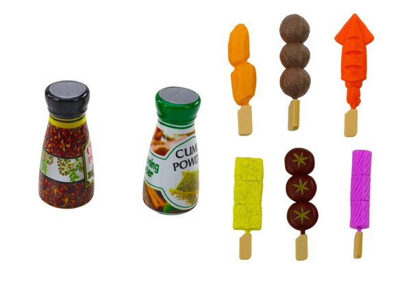 Set Party Grill Food Drinks Vegetables 40 elements