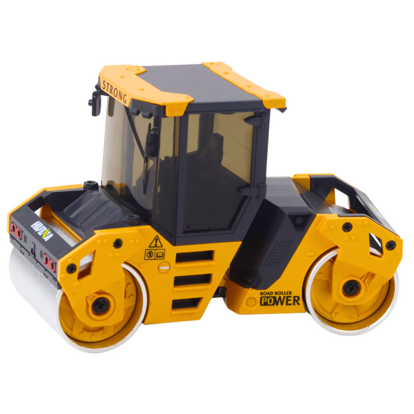 Road Roller Metal Construction Vehicle Huina Yellow 1:50