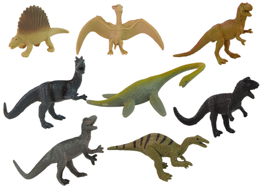 Set of 12 Dinosaur Figurines