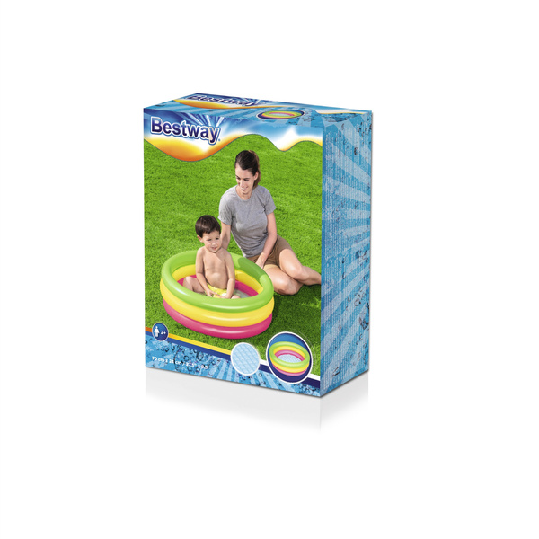Rainbow Aufblasbarer Pool 70 cm x 24 cm Bestway 51128
