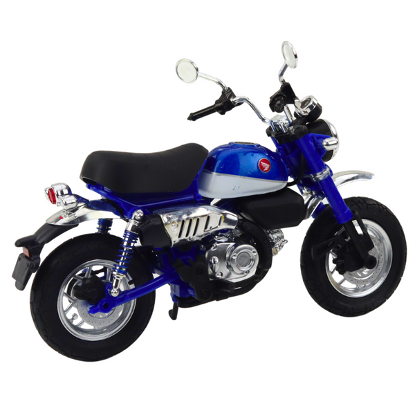 Motorrad Retro Classic Metall Hellblau 1:12