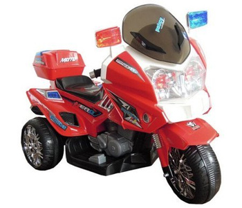 Elektromotorrad für Kinder CH815 2x35W Rot Felgen MP3-Anschluss