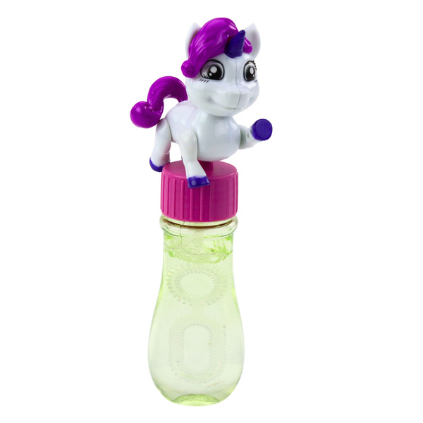 Soap Bubbles Unicorn Movable Figurine Colorful 14cm Mix