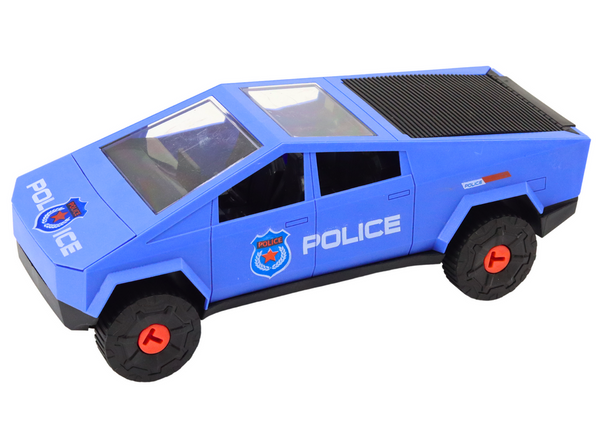 Modernes Auto-Set mit einem Hubschrauber und einem Abschleppwagen zum Selbstabbauen in Blau